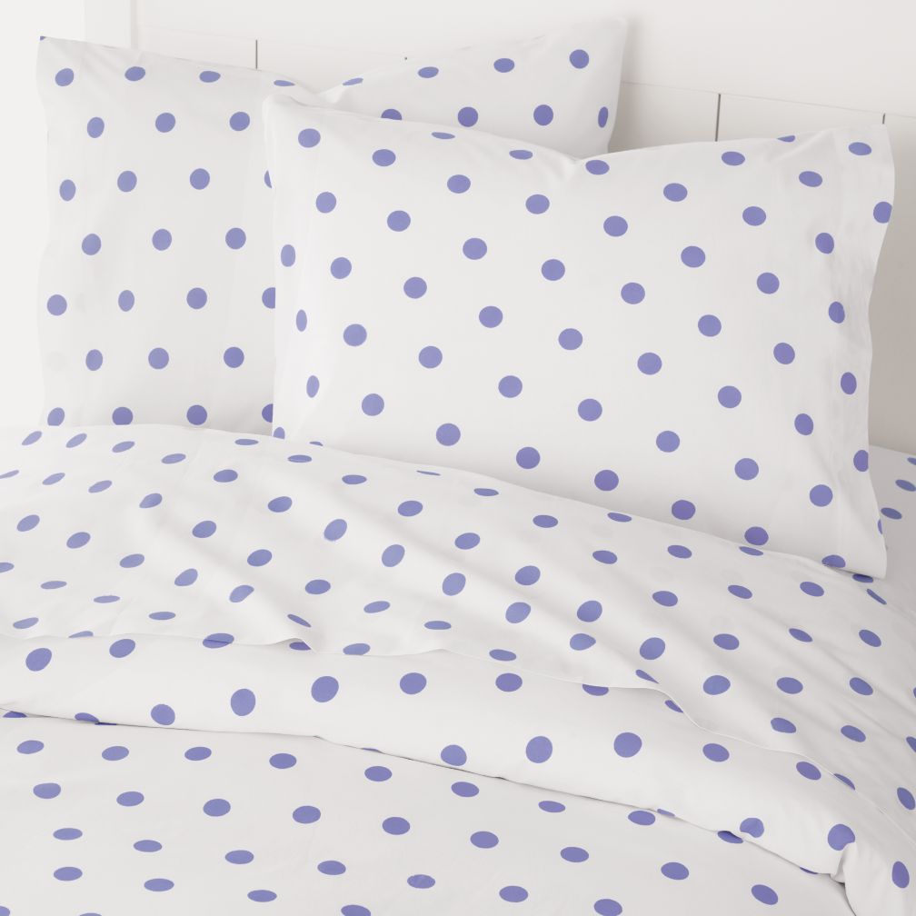 Polka Dot Duvet Cover (Purple)