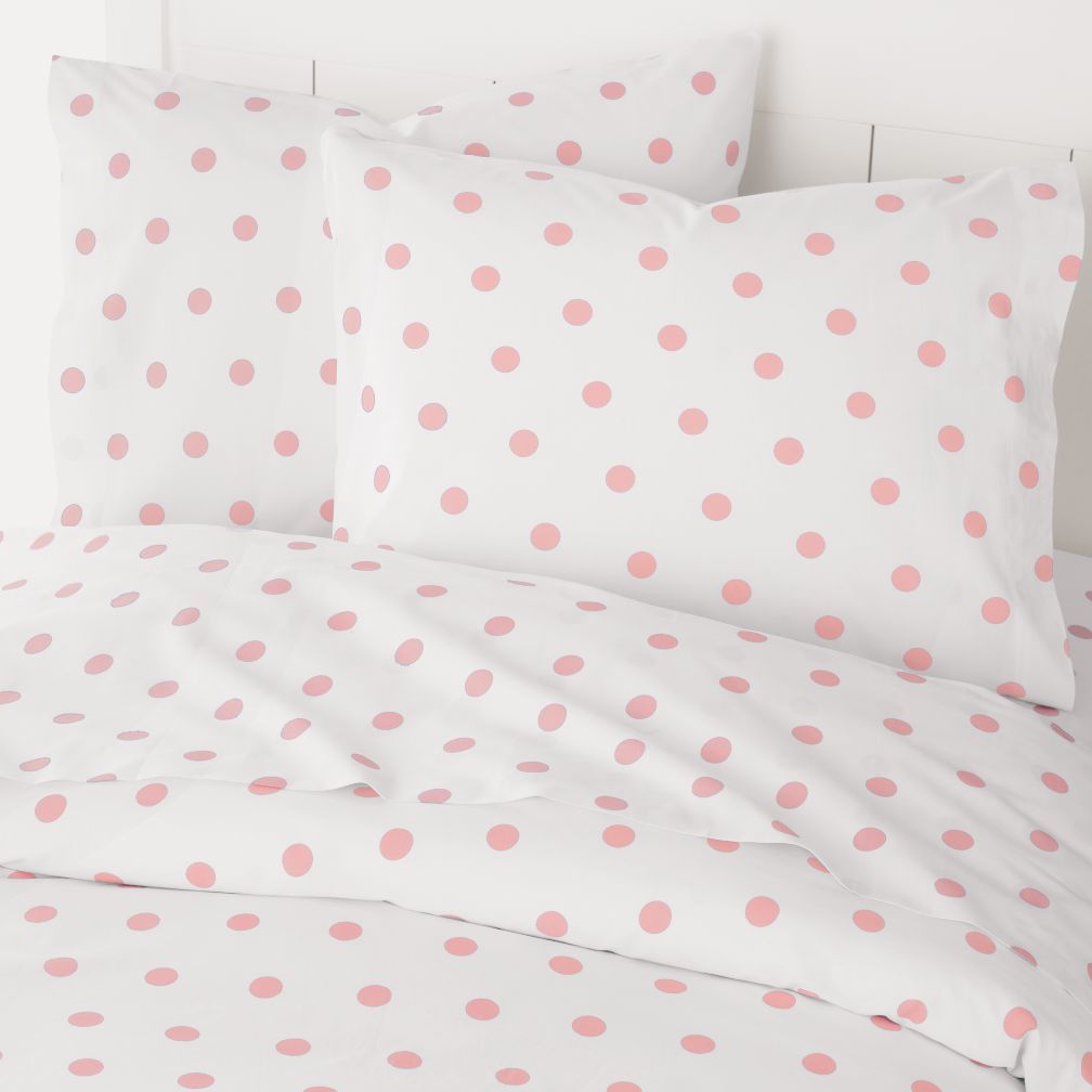 Polka Dot Duvet Cover (Pink)