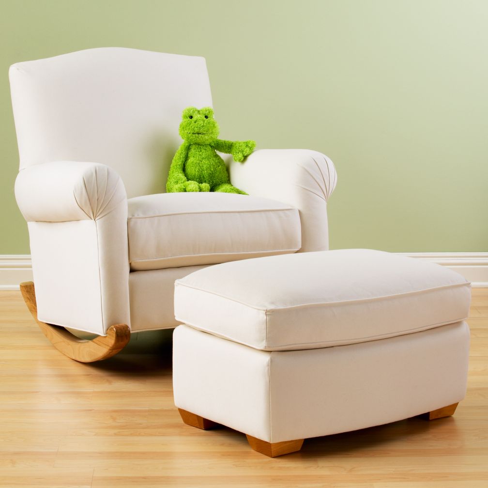 Attractive American Rocker & Ottoman