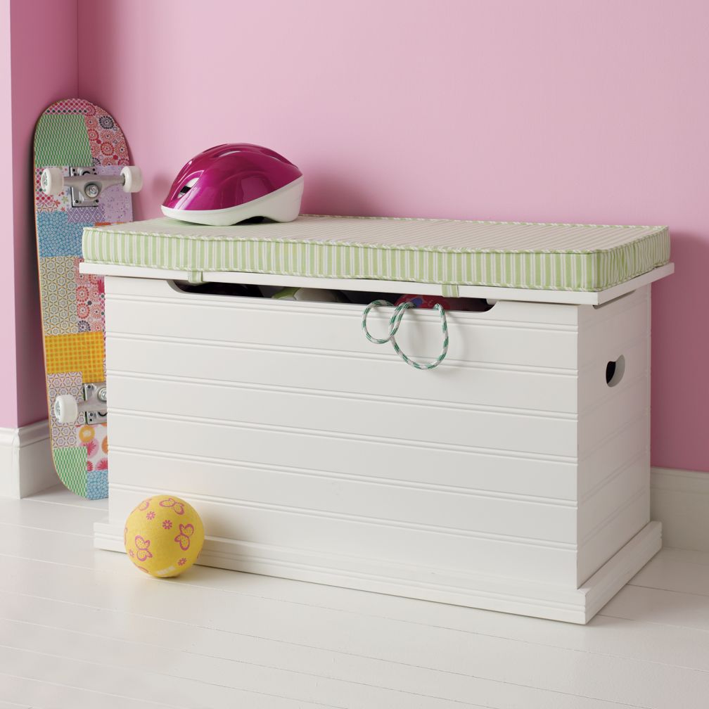 Beat Our Chest Toy Chest (White)