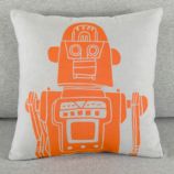 Robo-Throw Pillow (Grey)