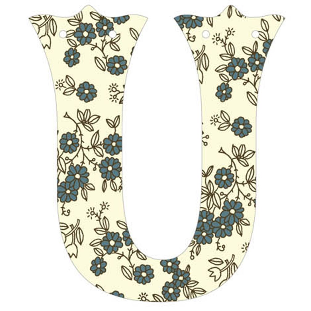 U Fancy Font Wallpaper Letter