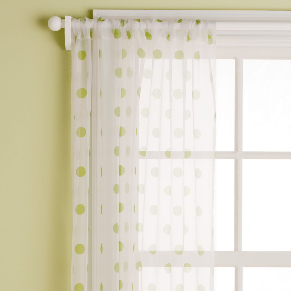 Dot Curtain Panels (Green)