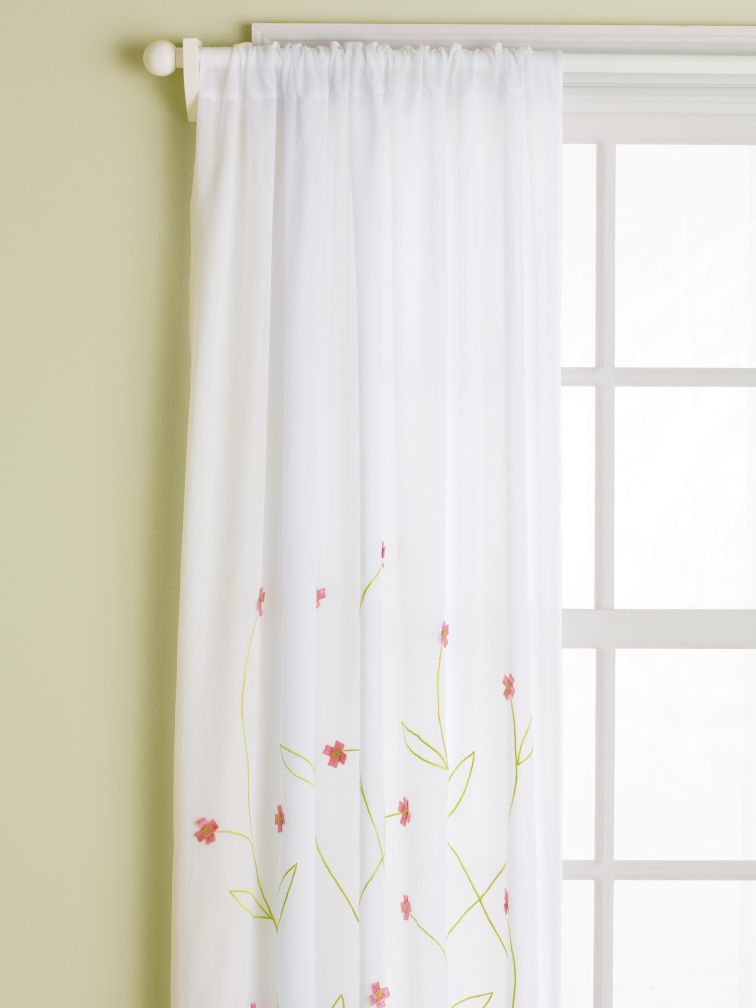 Hanging Garden Curtain Panels (Pink)