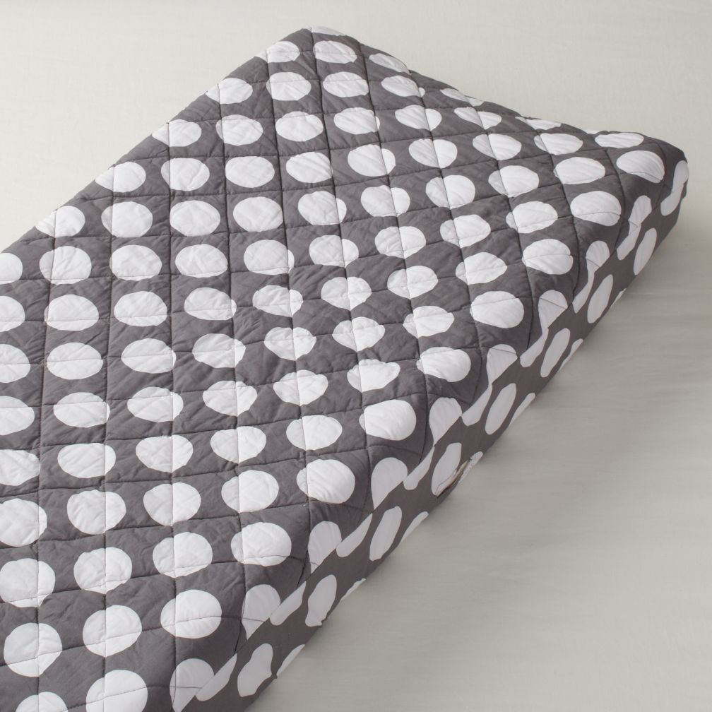 Changer Pad Cover (Grey with White Dot)