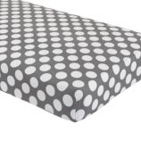 Crib Fitted Sheet (Grey Dot)