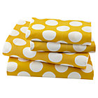 Full Yellow Dot Sheet Set(includes 1 fitted sheet, 1 flat sheet and 2 cases)