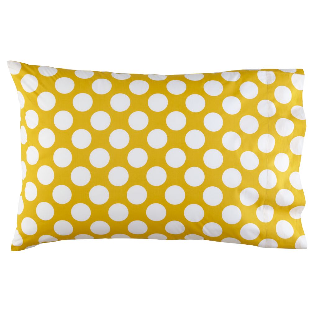 New School Yellow Dot Pillowcase