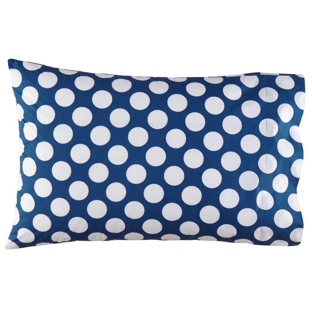 New School Blue Dot Pillowcase