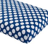 New School Crib Fitted Sheet (Blue Dot)
