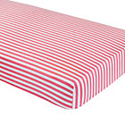 Pink Stripe Crib Fitted Sheet