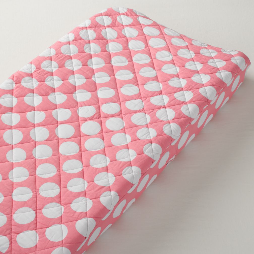 New School Changing Pad Cover (Pink Dot)