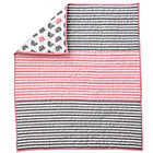 Pink Stripe Crib Quilt
