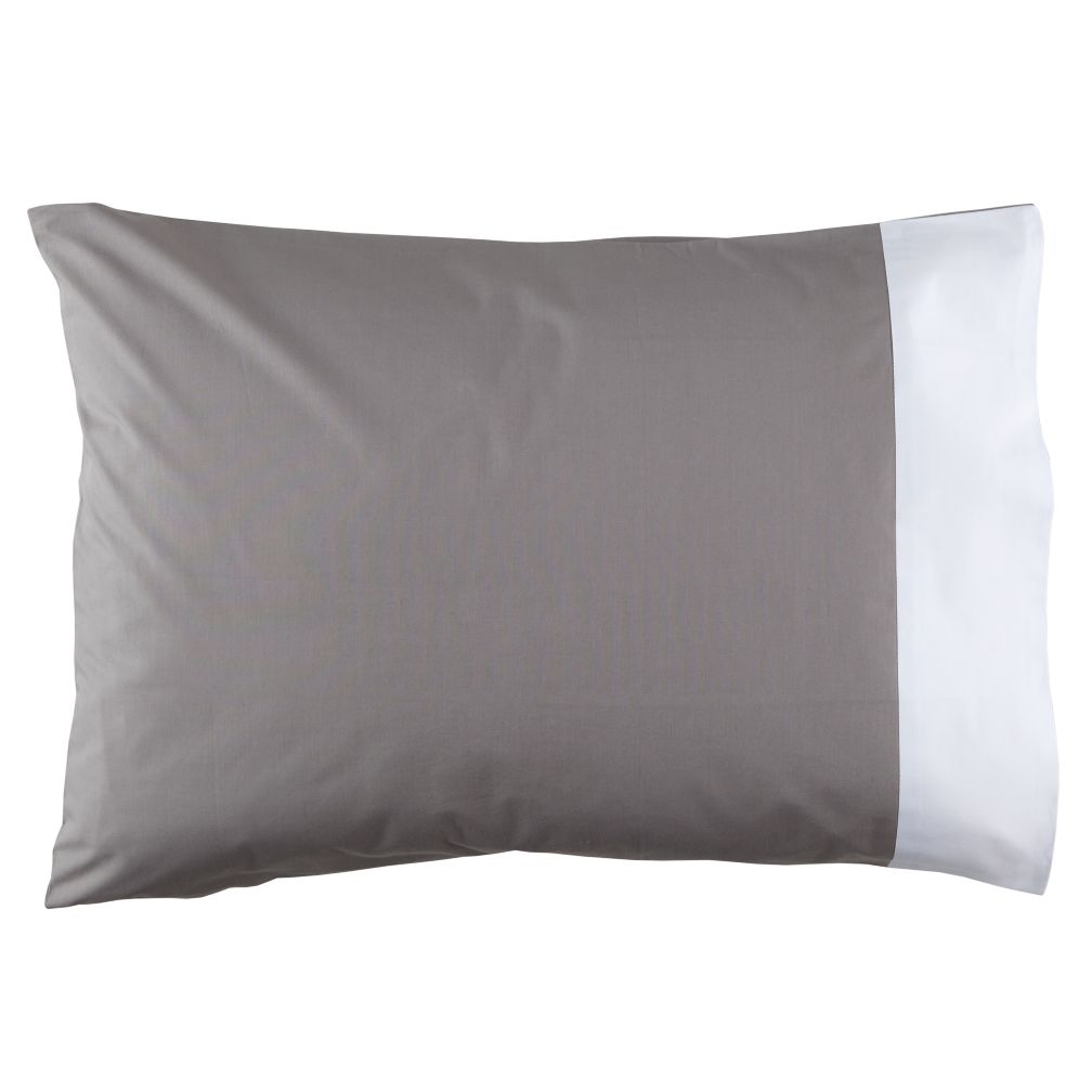 New School Sham (Grey/White)