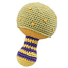 Green Knit Mushroom Rattle