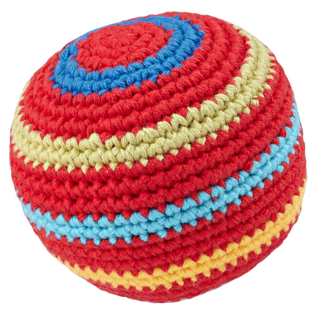 Red Knit Ball Rattle