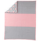 Twin Pink Stripe Quilt
