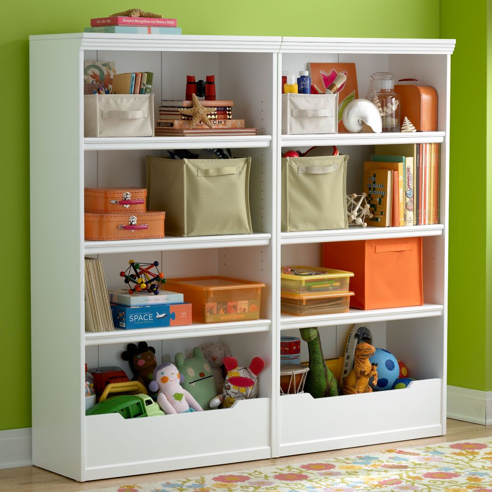 Flat Top Bookcase, 60" (White)