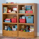Flat Top Bookcase, 48" (Light Honey)