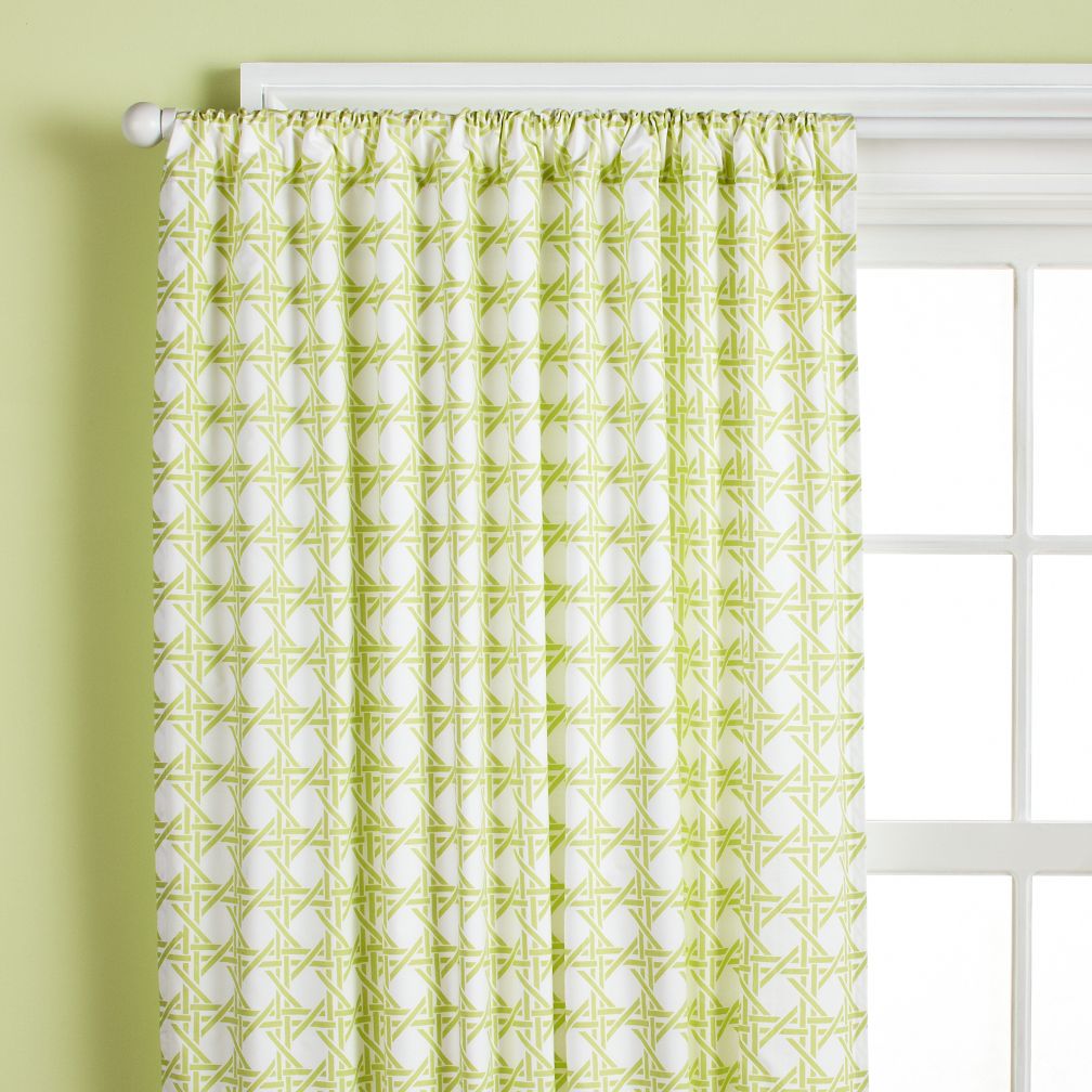 Lattice Curtain Panels (Green)
