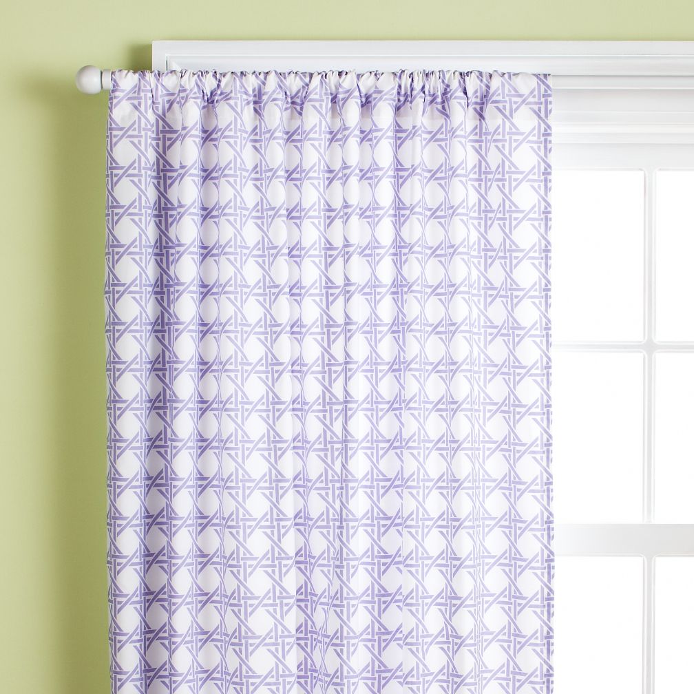 Lattice Curtain Panels (Lavender)