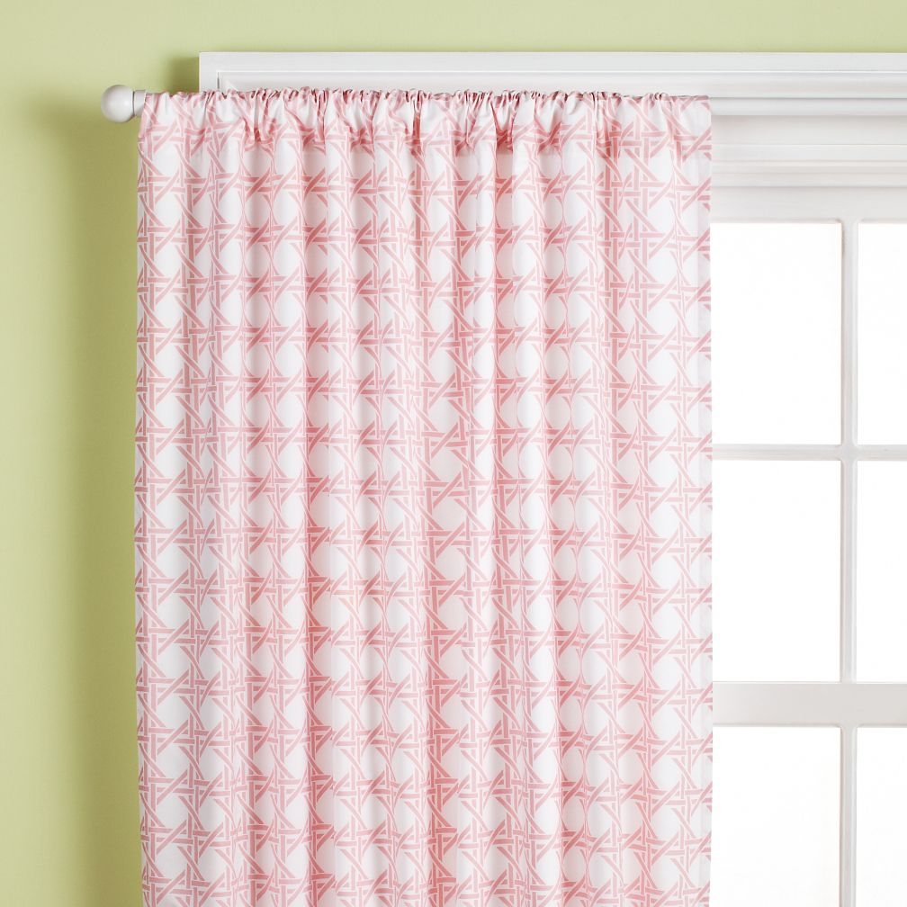 84" Lattice Curtain Panel (Dk. Pink)