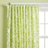 Wallpaper Floral Curtain Panels (Green)
