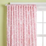 Wallpaper Floral Curtain Panels (Pink)