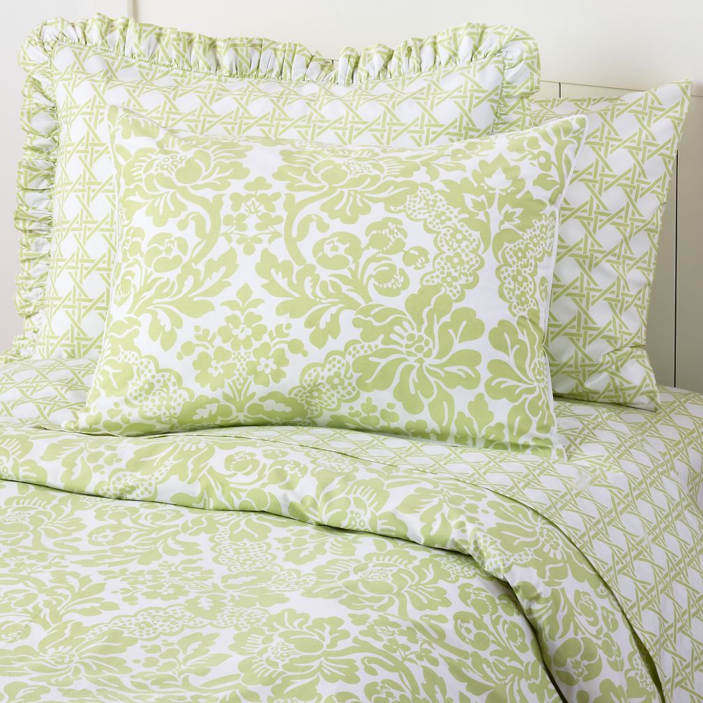 Wallpaper Floral Duvet Cover (Green)