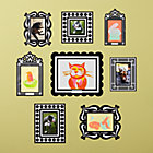 Black Stick on Frames (Set of 8)
