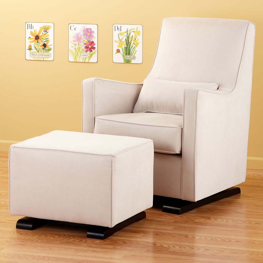 Luca Glider & Ottoman (Stone)