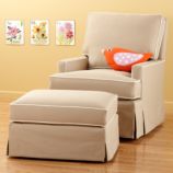 Mod Nod Swivel Glider & Ottoman (Sand)