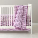 Mosaic Paisley Crib Bedding (Lavender)