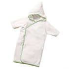 0-6 mos. Organic White Hooded Kimono