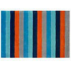 4 x 6' Blue-Orange Rug
