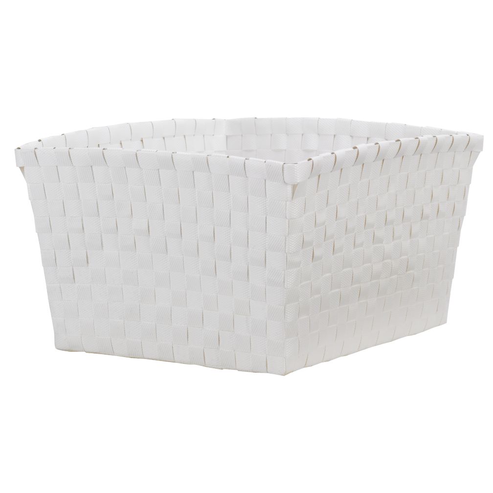 Strapping Shelf Basket (White)