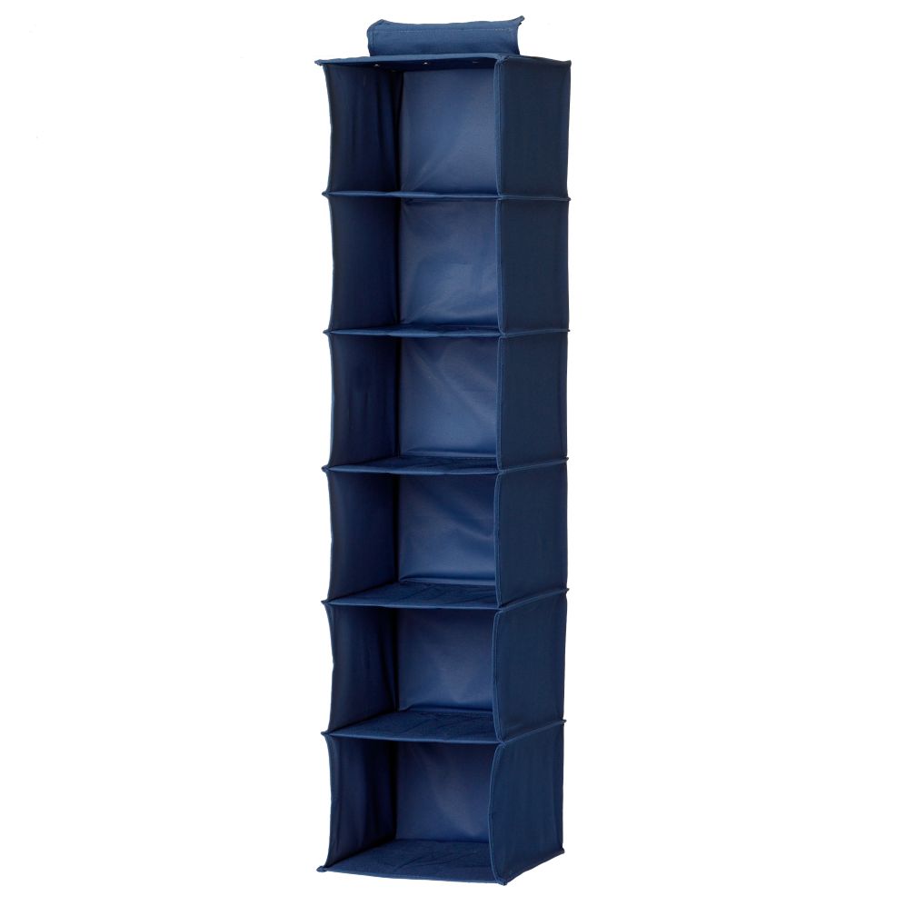 I Think I Canvas Wide Hanging Organizer (Blue)