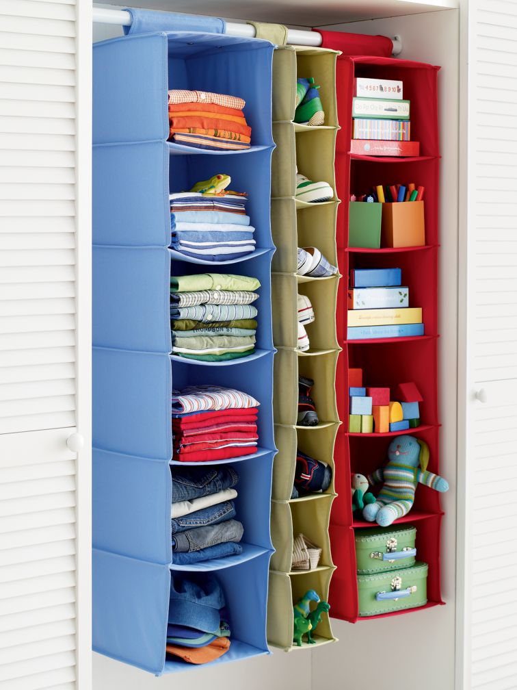 I Think I Canvas Hanging Closet Organizers