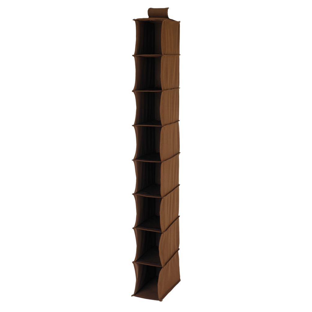 I Think I Canvas Narrow Hanging Organizer (Brown)