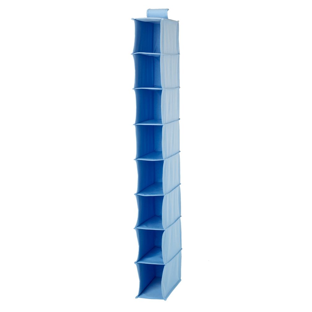 I Think I Canvas Hanging Narrow Closet Organizer (Lt. Blue)