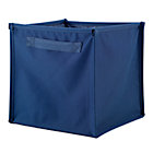 Blue Canvas Cube Bin