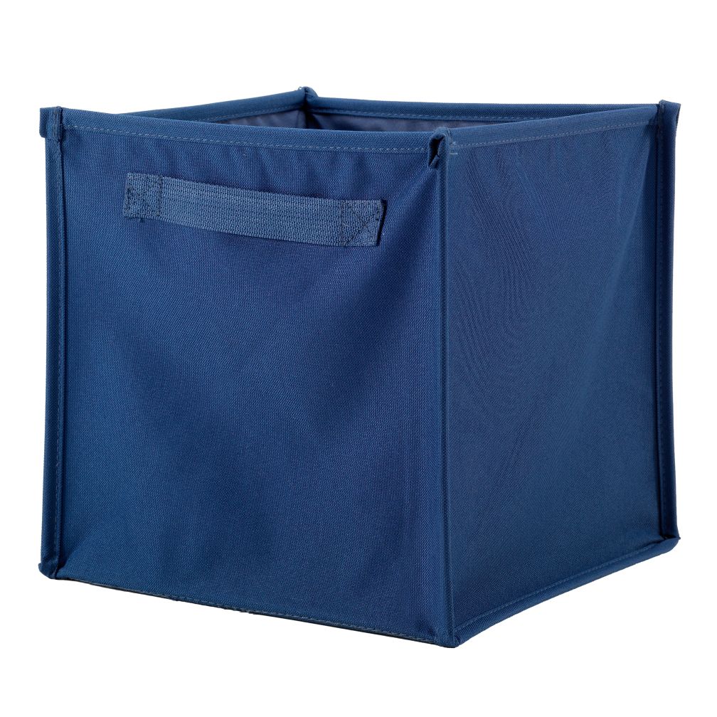 I Think I Canvas Cube Bin (Blue)