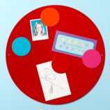 Perfect Circle Magnet Boards (Red)