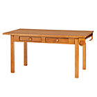 Lt. Honey Medium Table w/Paper Roller
