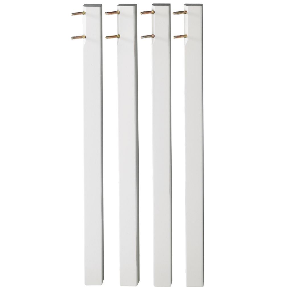 Tall White Activity Table Legs (Set of 4)