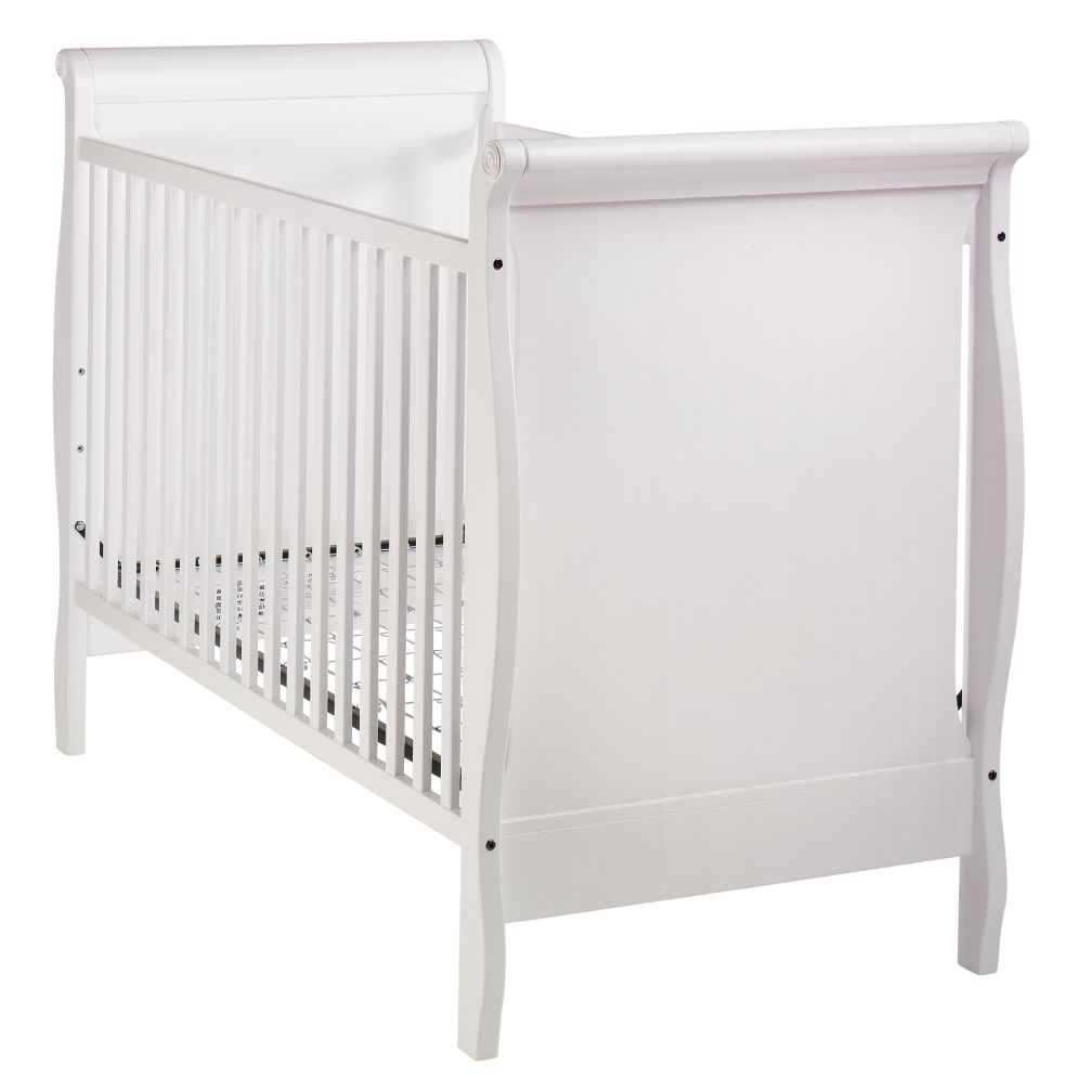 Sleigh Crib (White)