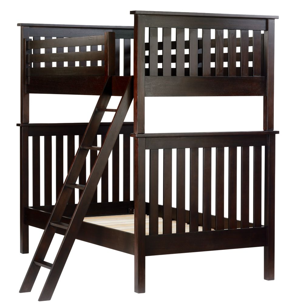 Espresso Twin Simple Bunk Bed