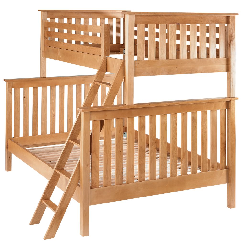 Natural Twin-Over-Full Bunk Bed