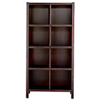 Espresso 8-Cube Bookcase
