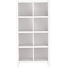 White 8-Cube Bookcase